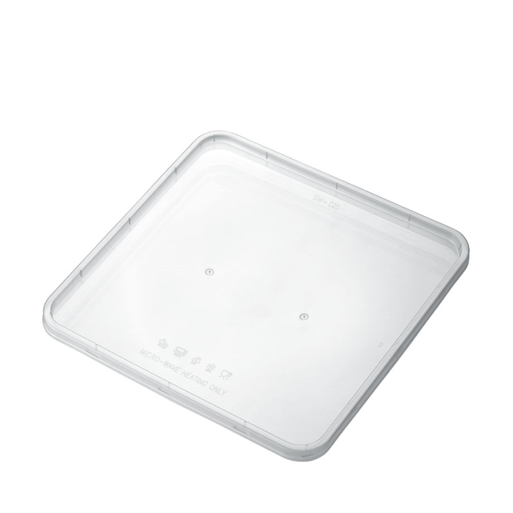 Lid for Plastic 2Ltr Square Box (180pcs)